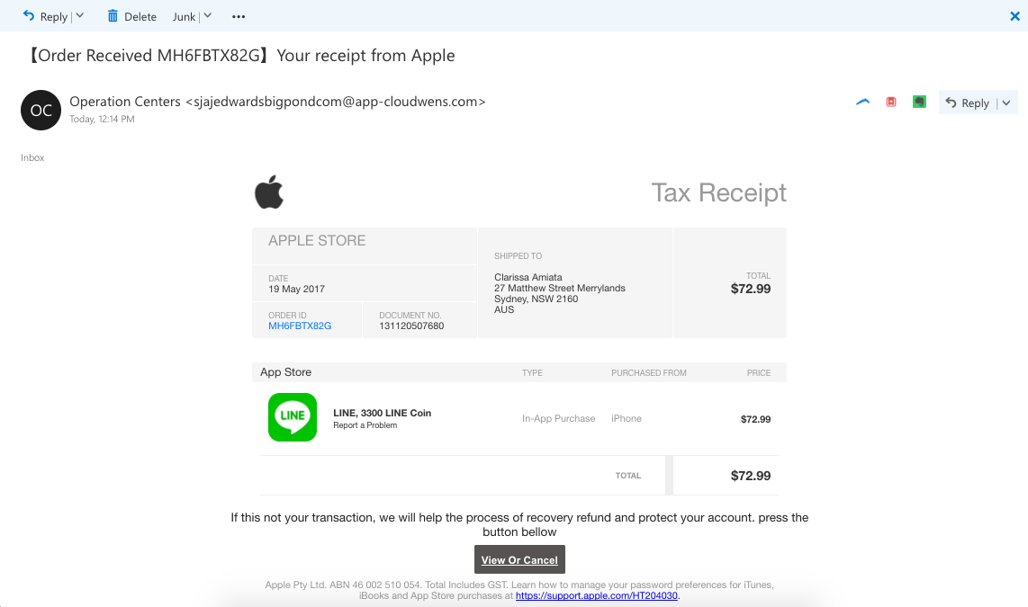 Fake Apple Receipt Maker